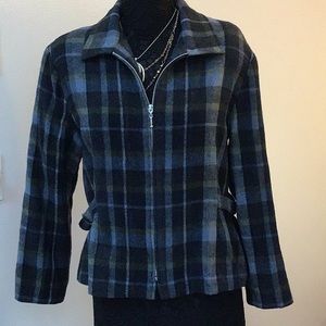 Fresno Sport jacket, gathered at waist, zip, clean, vintage junior large opinion